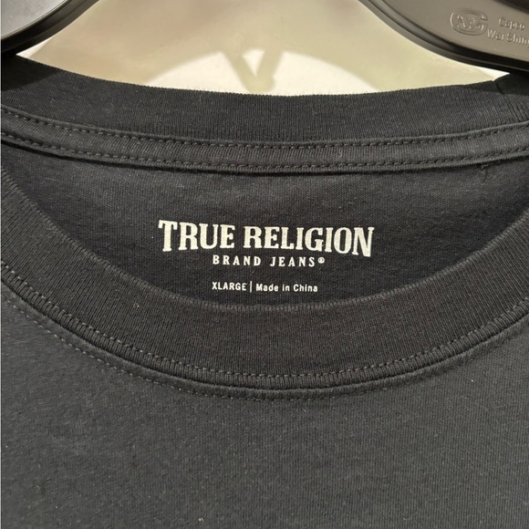 True Religion Black Men's T-Shirt size XL - Picture 3 of 4